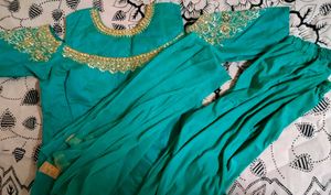 Teal Embellished Gown