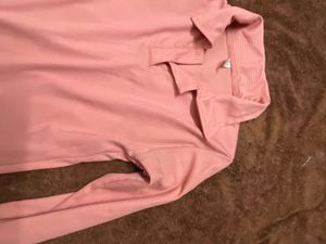 Cropped Long Sleeve Polo Shirt