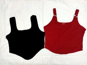 Chic Corset Style Tops (Set of 2)