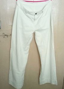 Classic White Wide Leg Pants