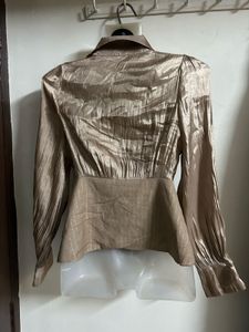 Shimmering Golden Blazer
