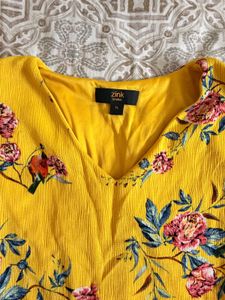 Zink London Floral Bell Sleeve Top