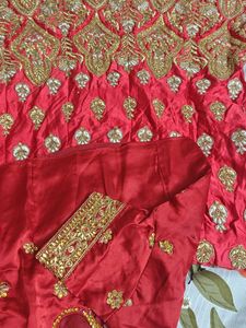 Red Embroidered Lehenga Choli Set