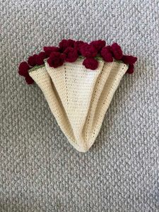 Crochet Rose Bouquet Blanket