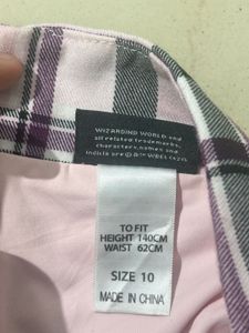Official Harry Potter Gryffindor Pink Plaid Skort