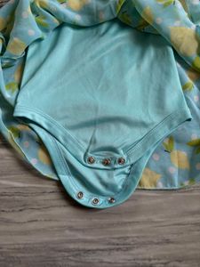 Lemon Print Baby Dress