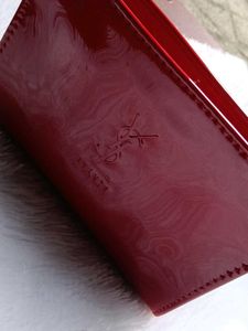 YSL  cherry red sleek clutch 💕♥️