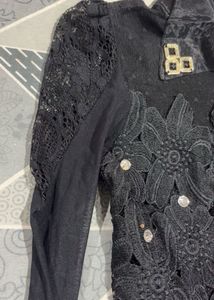 Elegant Black Lace top