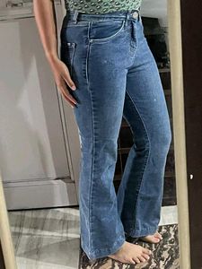 Flared Blue Denim Jeans🩵 last price