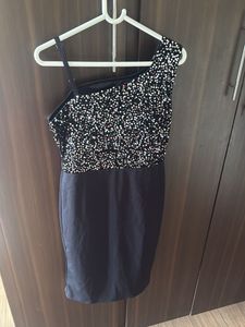 Sequin One-Shoulder Party Dress