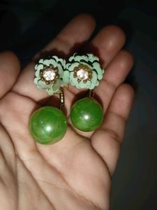Chic Flower Ring &amp; Ball Earrings Set