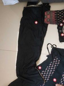 Black Embroidered Lehenga Choli Set