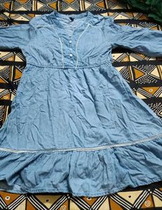 Denim &amp; Yellow dress