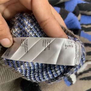 Unique Abstract Print Men's Sweater