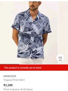 HANCOCK Tropical Print Shirt