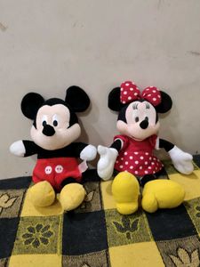 Mickey & Minnie Mouse Plush Toys