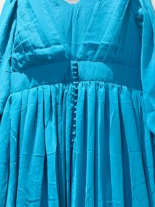 Elegant Blue Ethnic Gown