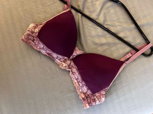 Lace Trim Padded Bra