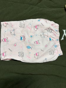 Cute Baby Pink Bear Print Top