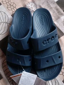 Navy Crocs Bay Platform Sandals - Women's Size 9
