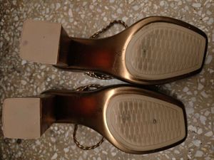 Stylish Gold Braided Sandals