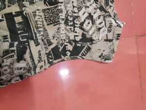 Y2k Newspaper print Tank Top