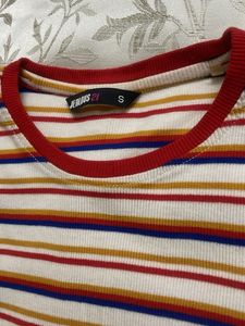 Striped Crew Neck T-Shirt