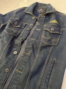 Stylish Dark Denim Jacket for Men (Size M) – Trend