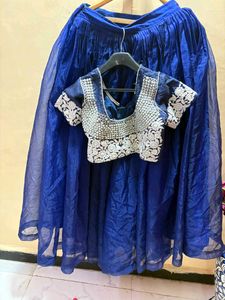 Stunning Royal Blue Lehenga Choli Set