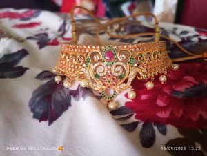 Exquisite CZ & Pearl Choker Necklace