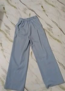 Light Blue Wide Leg Trousers
