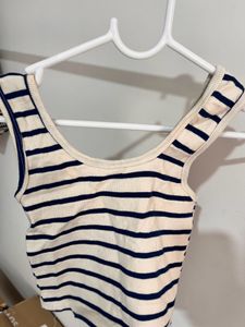 Striped Cropped Tank Top