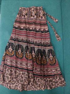 Boho Paisley Maxi Wrap Skirt