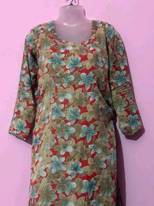 Floral Print Kurta with Pants Set
