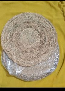 Unused Jute Tablel Mat Set Of 2