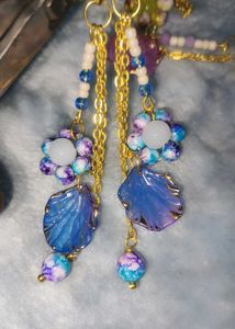 Boho Beaded Flower Dangle Earrings