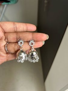 Oxidized Silver Necklace &amp; Earrings Set
