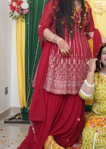suit with short anarkali
