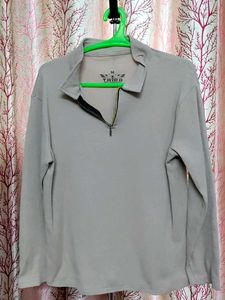 Men's Zip Neck Pullover Sweatshirt
