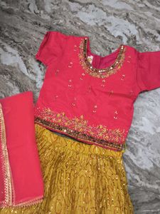 Girls' Ethnic Lehenga Choli Set