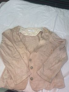 Beige Embellished Jacket