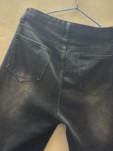 savana black wide leg jeans