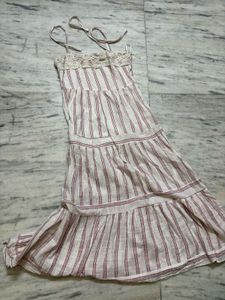 Tiered Striped Maxi Dress