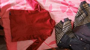 Red Velvet Jacket For Kids..