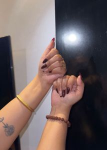 Stylish Gold Bangle & Beaded Bracelet