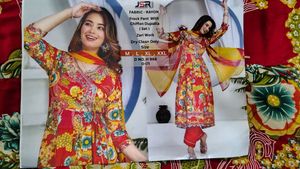 Vibrant Floral elegant frock pant