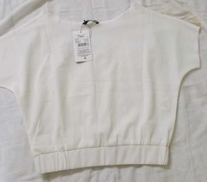 White Textured T-Shirt