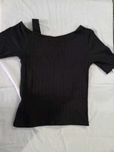 Chic Asymmetrical Cut-Out Top