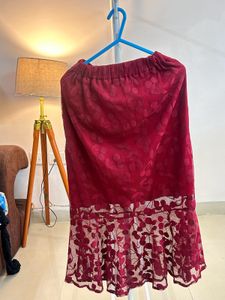 Net Midi Skirt