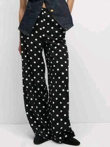 Polka Dot Wide Leg Pants